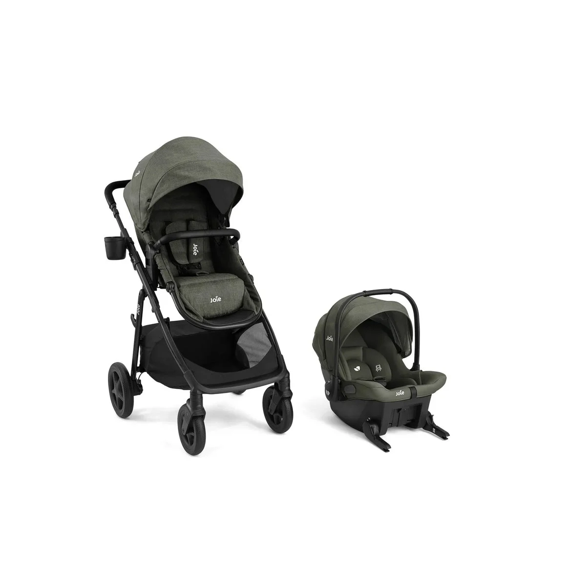 Joie Ginger and Mint Latch Travel System - Evergreen