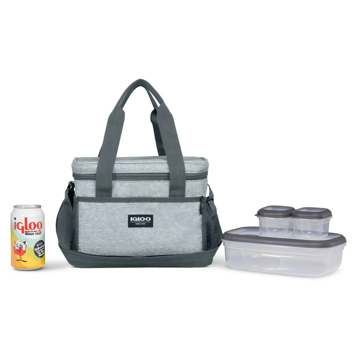 Igloo Lunch Tote with Pack Ins - Gray