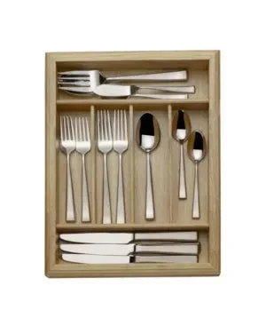 Ikasa Mikasa Essex Satin 65-Piece Flatware Set - Service for 12