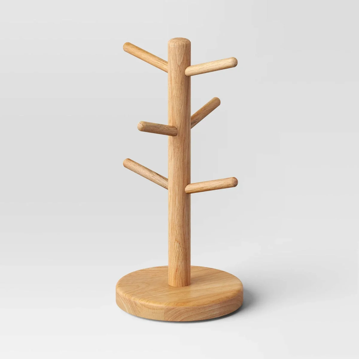 Threshold Wood Tree Mug Rack Brown - Threshold™: Freestanding Kitchen Organizer, 15
