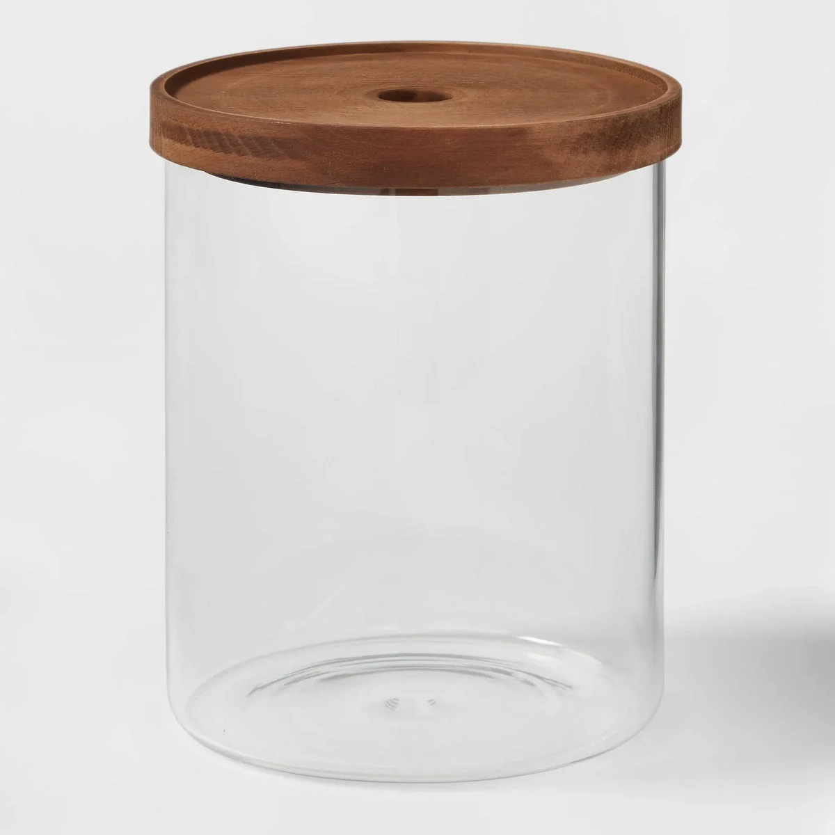 Threshold 105oz Glass Storage Canister with Wood Lid - Threshold (See Description)