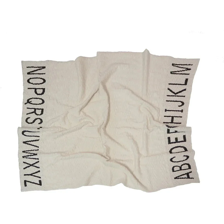 Lorena Canals Knitted Blanket ABC - Natural/Black