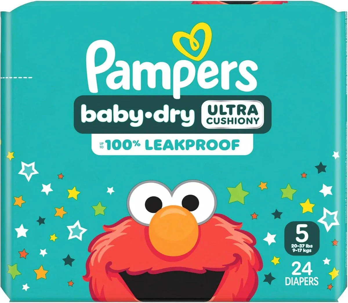 Pampers 24 Ct Baby Dry Disposable Diapers Size 5