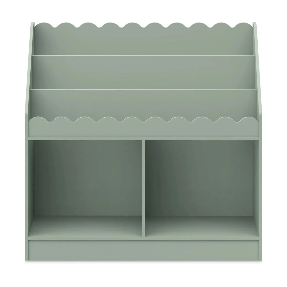 Davinci Sammy Scallop Bookcase - Light Sage