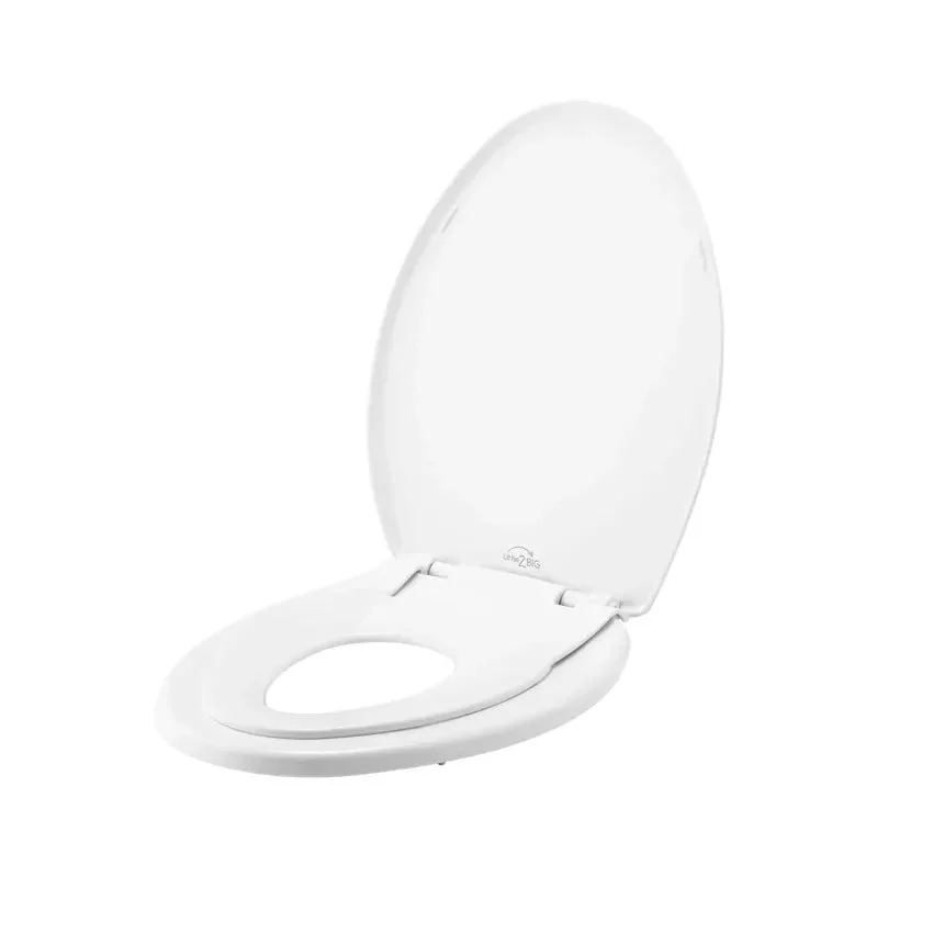Little2Big Toilet Seat with Built-In Potty Training Seat - Elongated White Design (See Description)