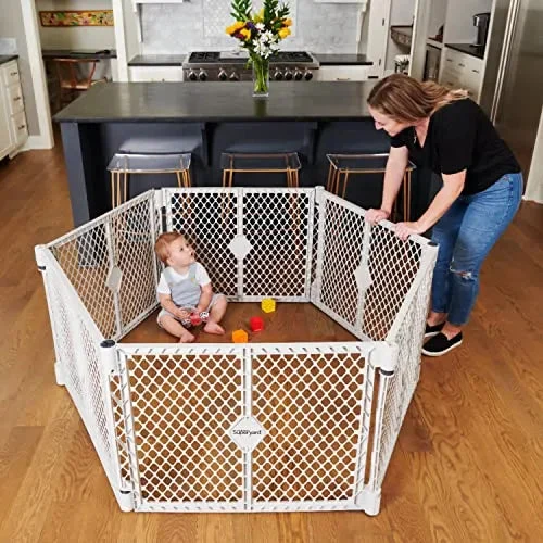 Toddleroo Superyard Indoor/Outdoor 6-Panel Play Baby Yard