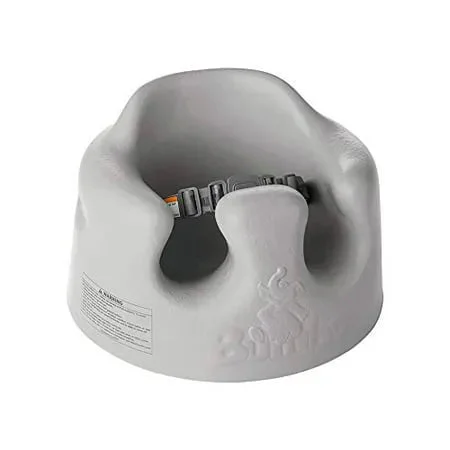 Bumbo Baby Infant Soft Foam Floor Seat with 3-Point Adjustable Harness - Gray