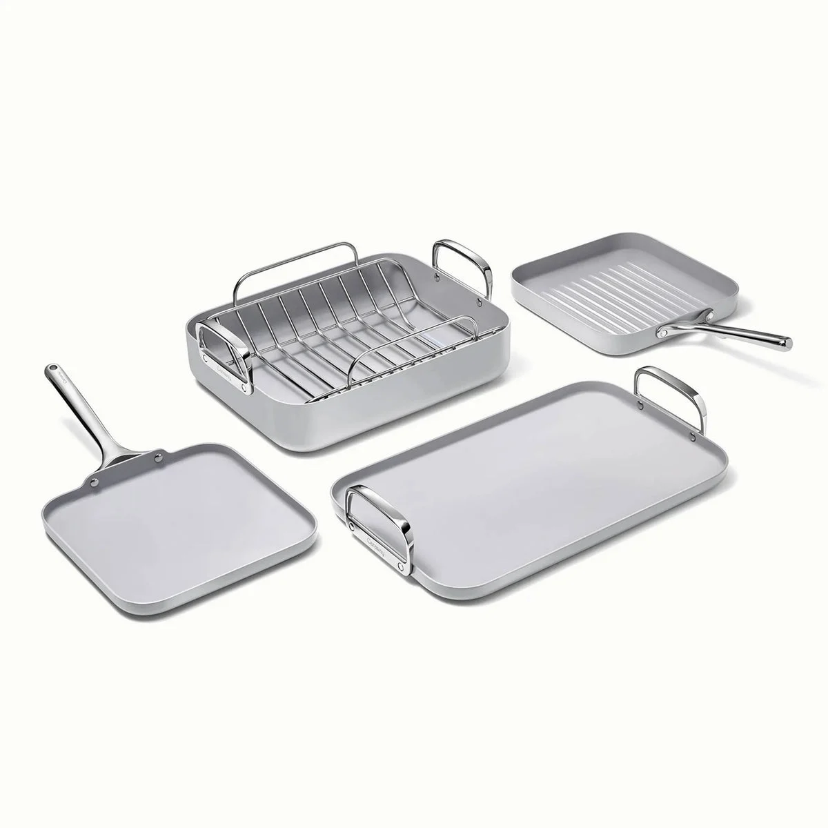 Caraway 7pc Square Cookware Set - Gray