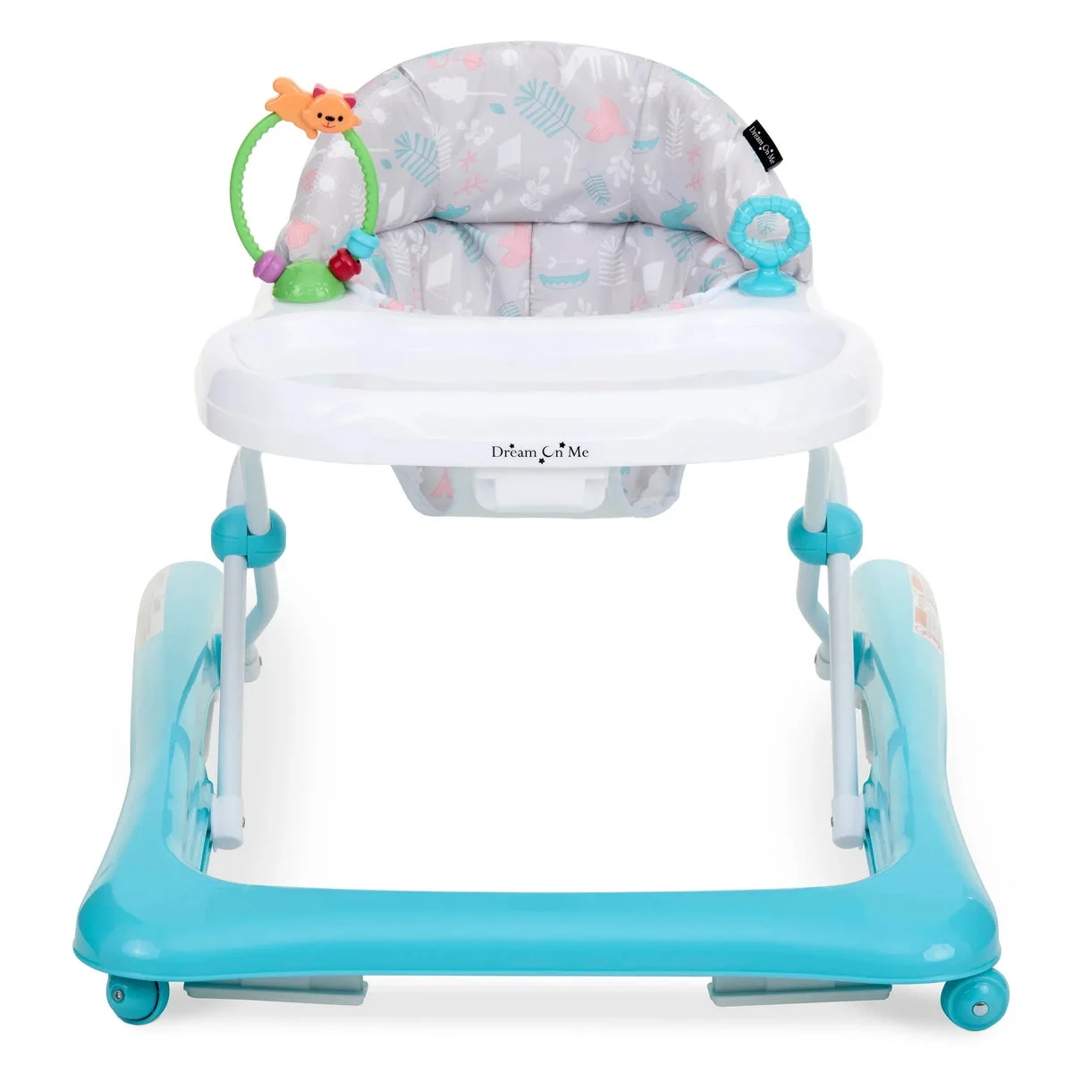 Dream On Me Mia Foldable Baby Walker - Teal Gray