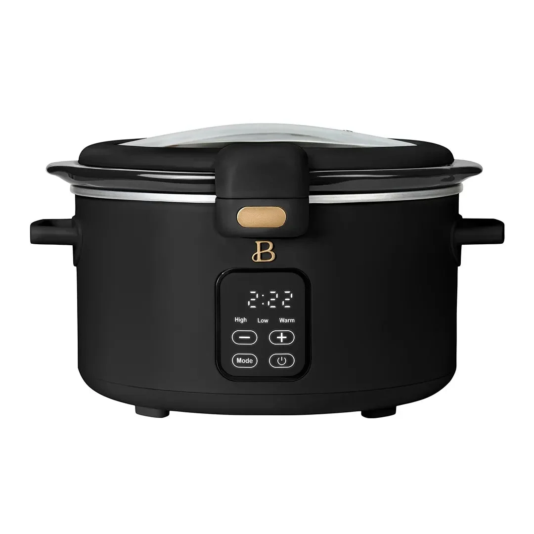 Beautiful 4 Qt Digital Slow Cooker - Black Sesame