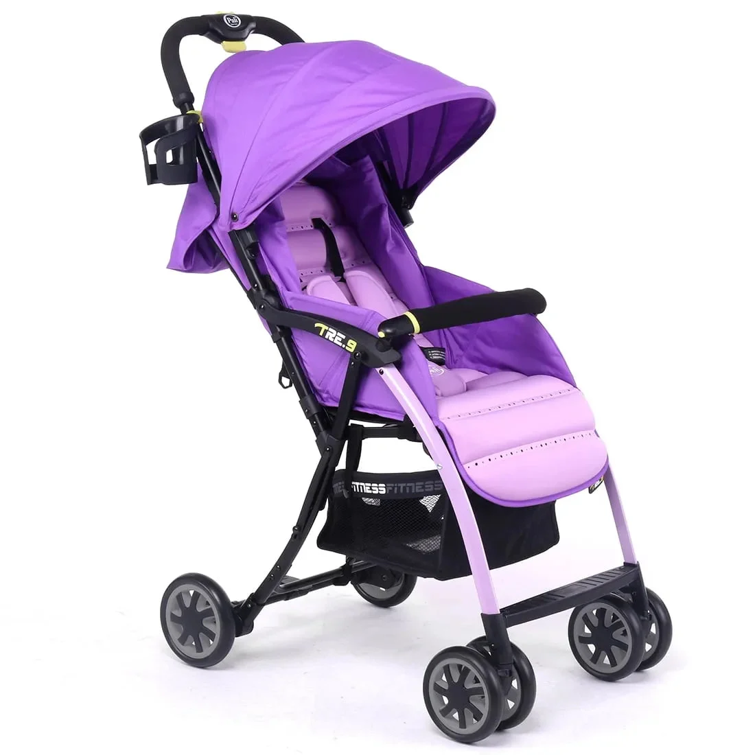 Pali Tre9 Lightweight Fitness Stroller with Infant Car Seat Adapters - Rio Purple
