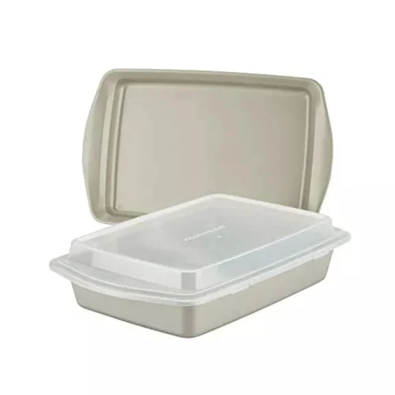 Rachael Ray 3 Piece Steel Nonstick Bakeware Set With Cover