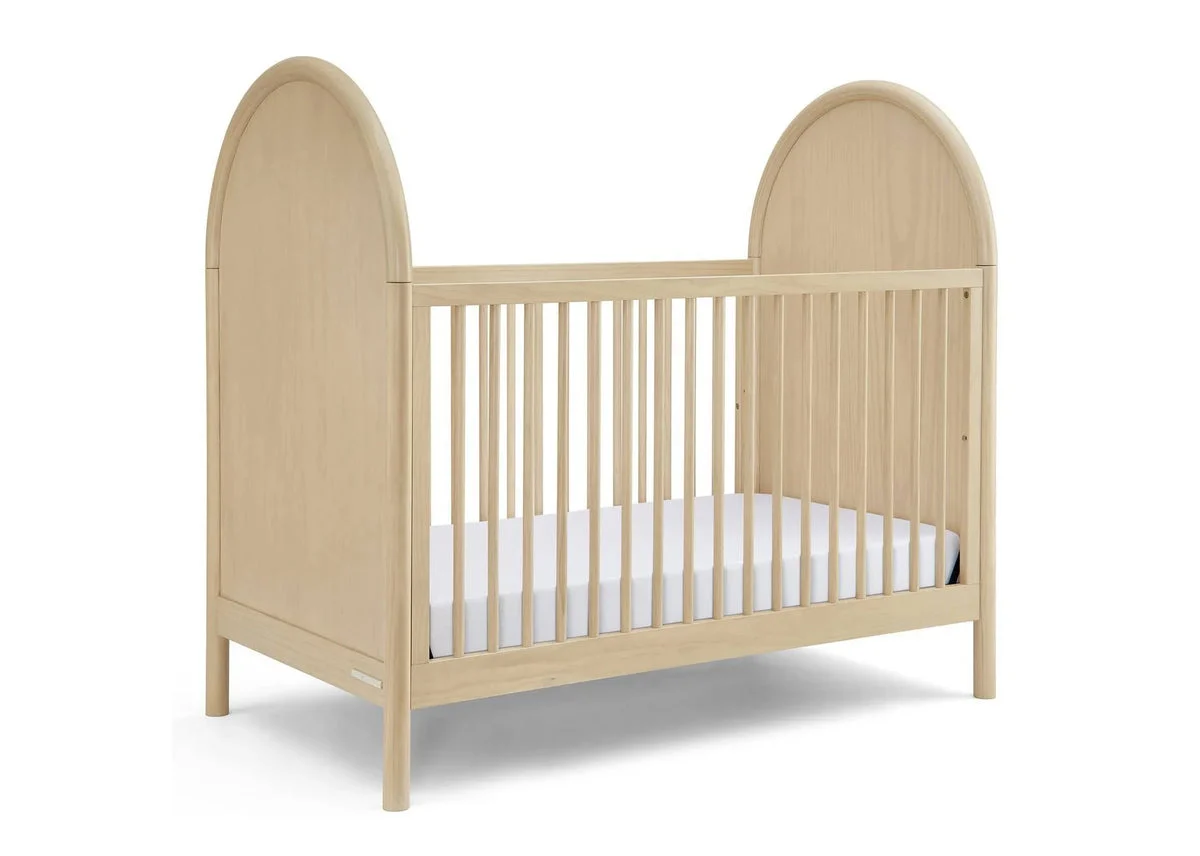Delta Children Vivi 4-in-1 Convertible Crib - Greenguard Gold Certified - Natural Sandstone