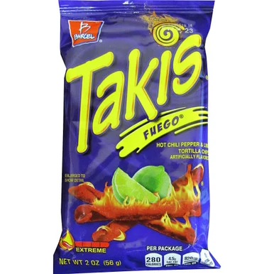 Takis Fuego Rolled Tortilla Chips (bel-00276)
