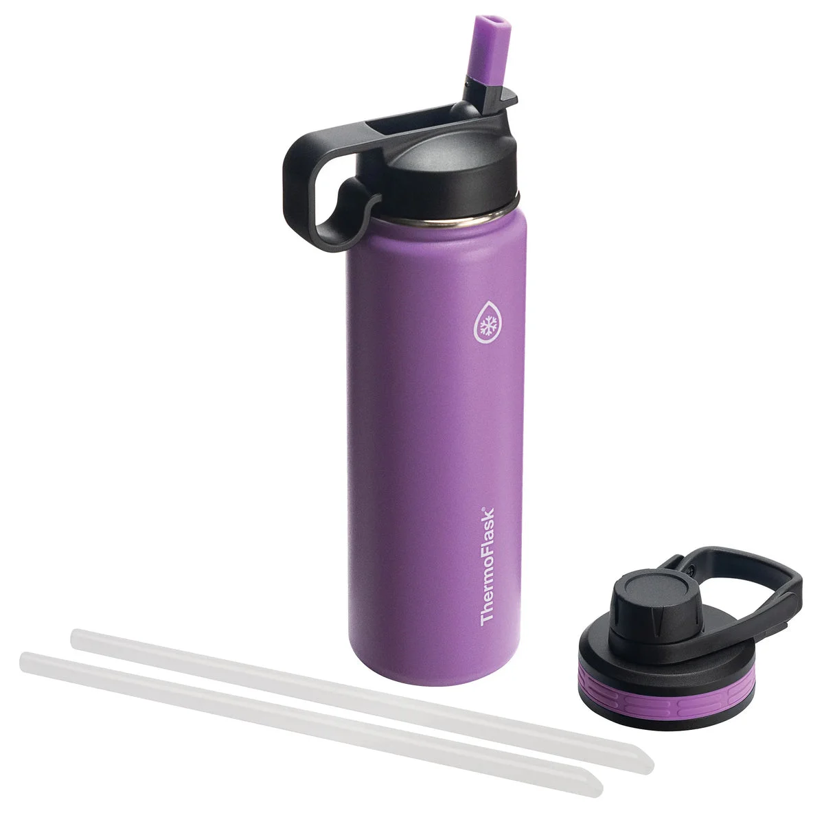Thermoflask Bottle W/ Chug Lid and Straw Lid - Customized