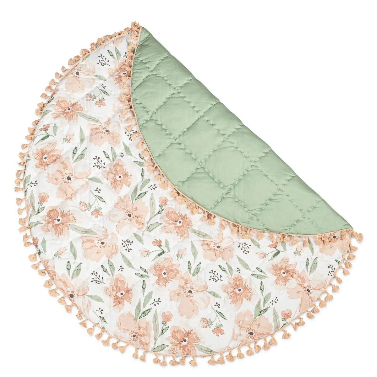 Crane Baby Cotton Quilted Activity Playmat - Parker Floral