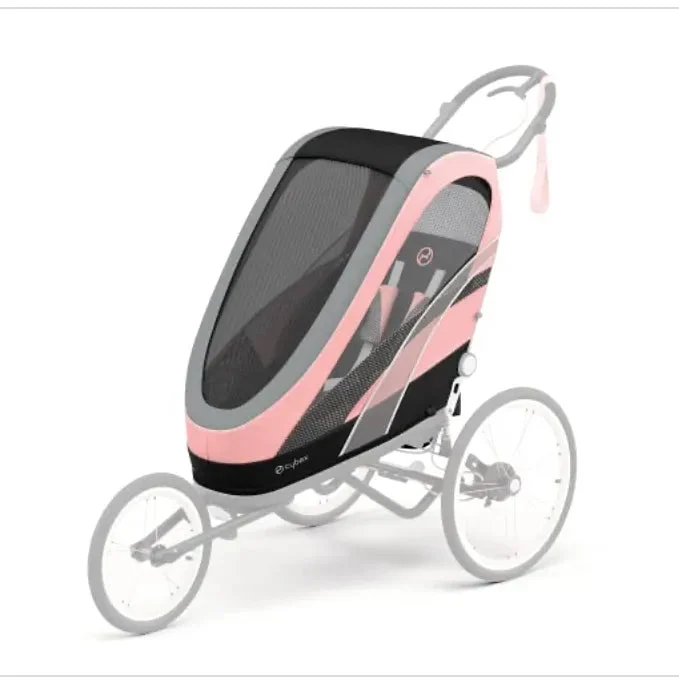 Cybex ZENO Multisport Trailer Seat Pack - Silver Pink