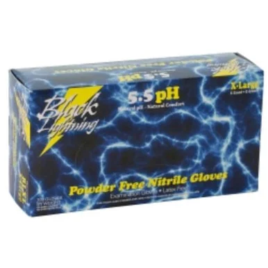 Atlantic Safety Products BL Atlantic Safety Company Black Xxlarge Black Nitrile Gloves BLXXL - Black Lightning