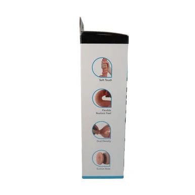 9 Inch Dual Layer Dong Lt Brown - Adult Toys