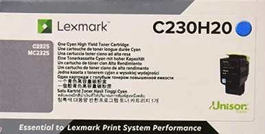 Lexmark Unison Original Toner Cartridge - Cyan (C230H20)
