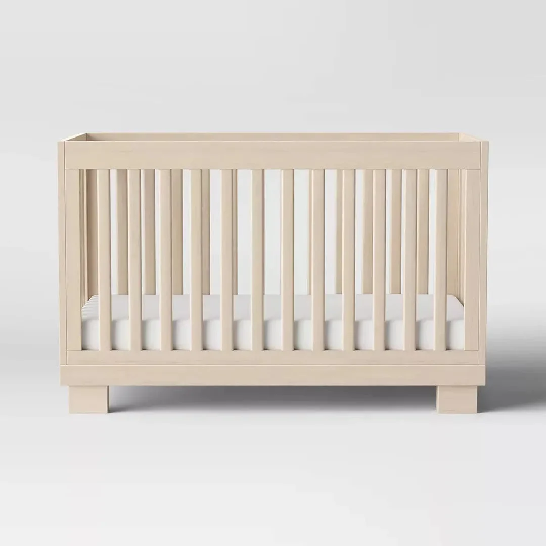 Babyletto Modo 3-in-1 Convertible Crib with Toddler Rail - Natural