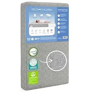 Delta Children Dual Sided Baby Crib Mattress - Firm Plant-Based Foam