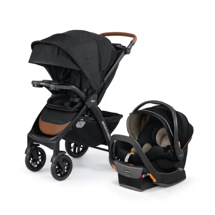 Chicco Bravo Primo 3-in-1 Quick-Fold Trio Travel System - Springhill (Floor Model)