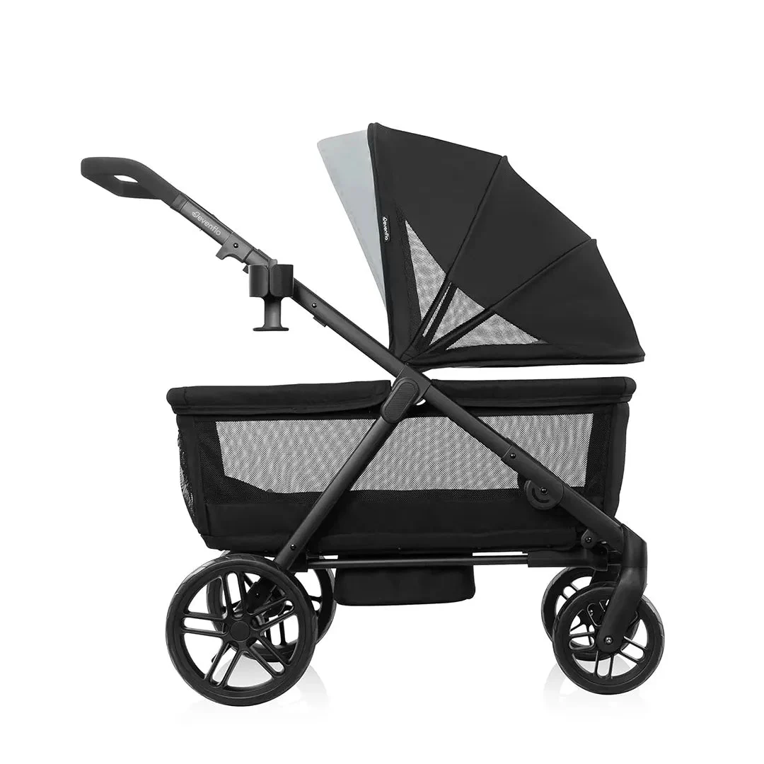 Evenflo Omni Crew 3-in-1 Stroller Wagon - Licorice Black