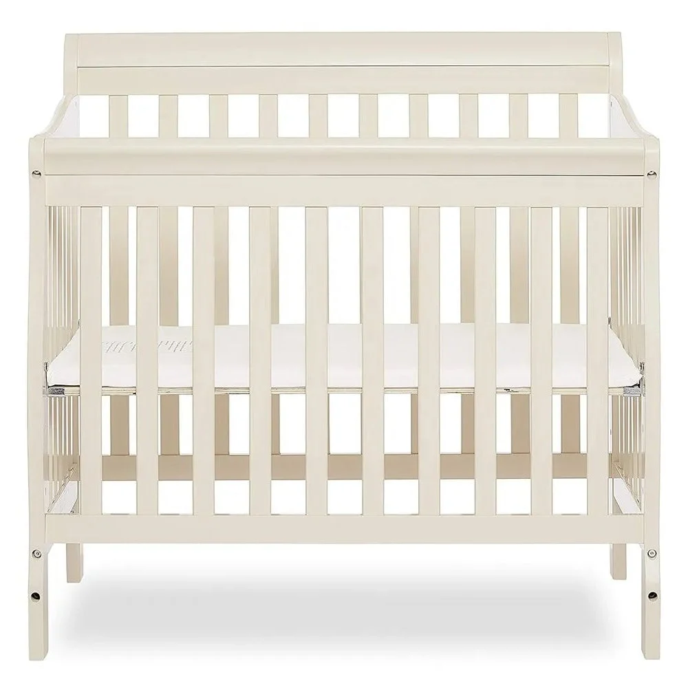 Dream On Me 4 in 1 Aden Convertible Mini Crib, French White