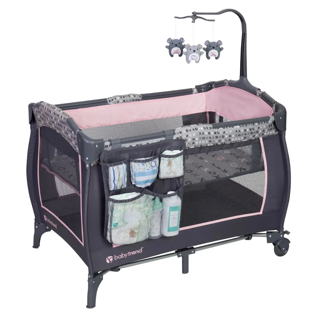 Baby Trend Portable Pack and Play Bassinet - Starlight Pink
