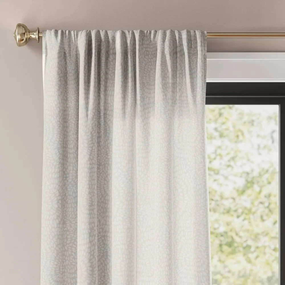 Threshold Light Filtering Printed Curtain Panel - 54x63