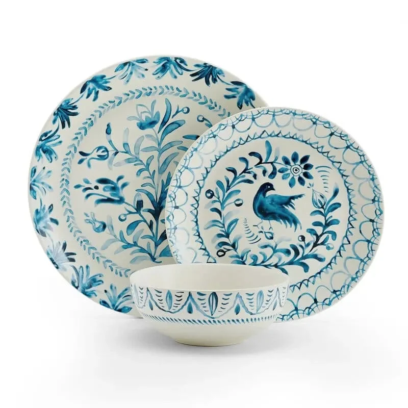 Fitz And Floyd Dinnerware Set - Blue