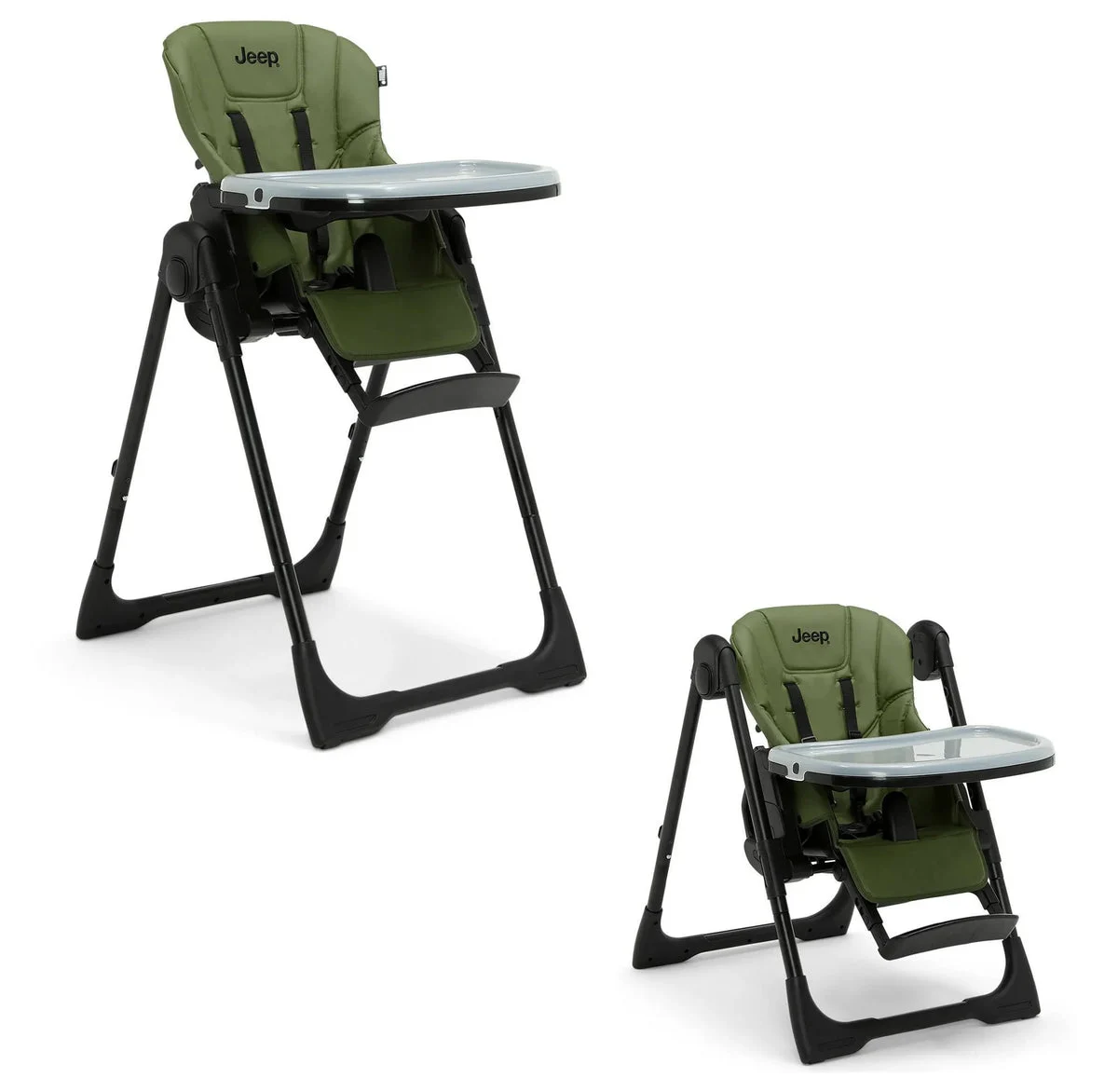 Jeep Classic Convertible 2-in-1 High Chair - Olive Green