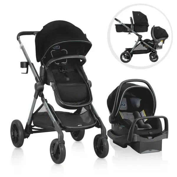 Evenflo Pivot Xpand Travel System with LiteMax Infant Car Seat