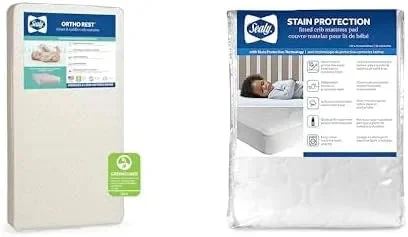Sealy Bundle of Sealy Baby Ortho Rest Extra Firm Waterproof Baby Crib Mattress