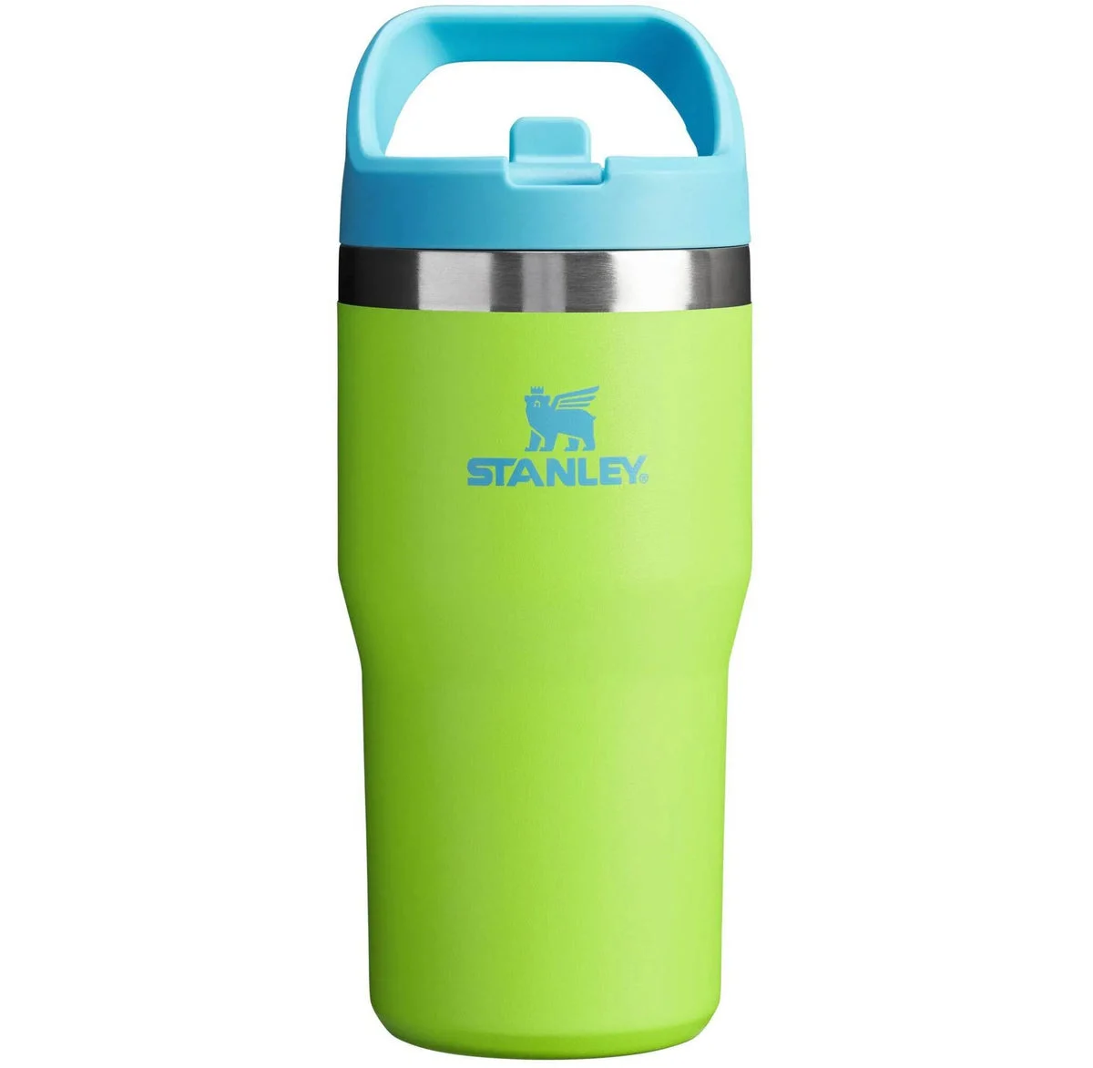 Stanley 20 oz Stainless Steel Ice Flow Go Flip Straw Tumbler Bright Lime