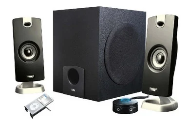 Cyber Acoustics CA-3090RB 2.1 Speaker System - 9 W RMS - Black