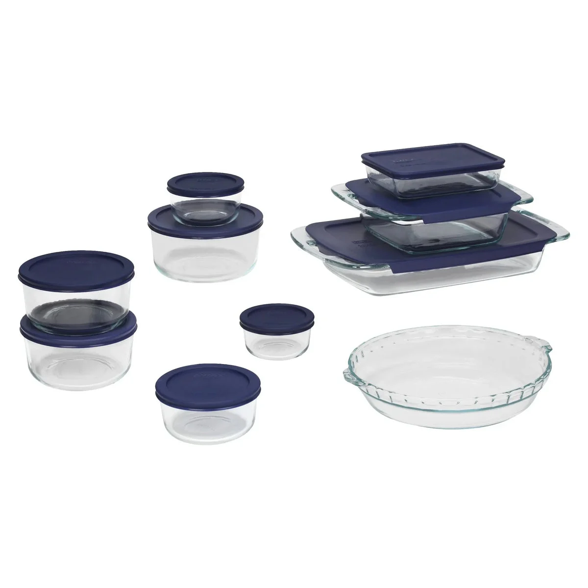 Pyrex 19pc Glass Bake and Store Set (See Description)
