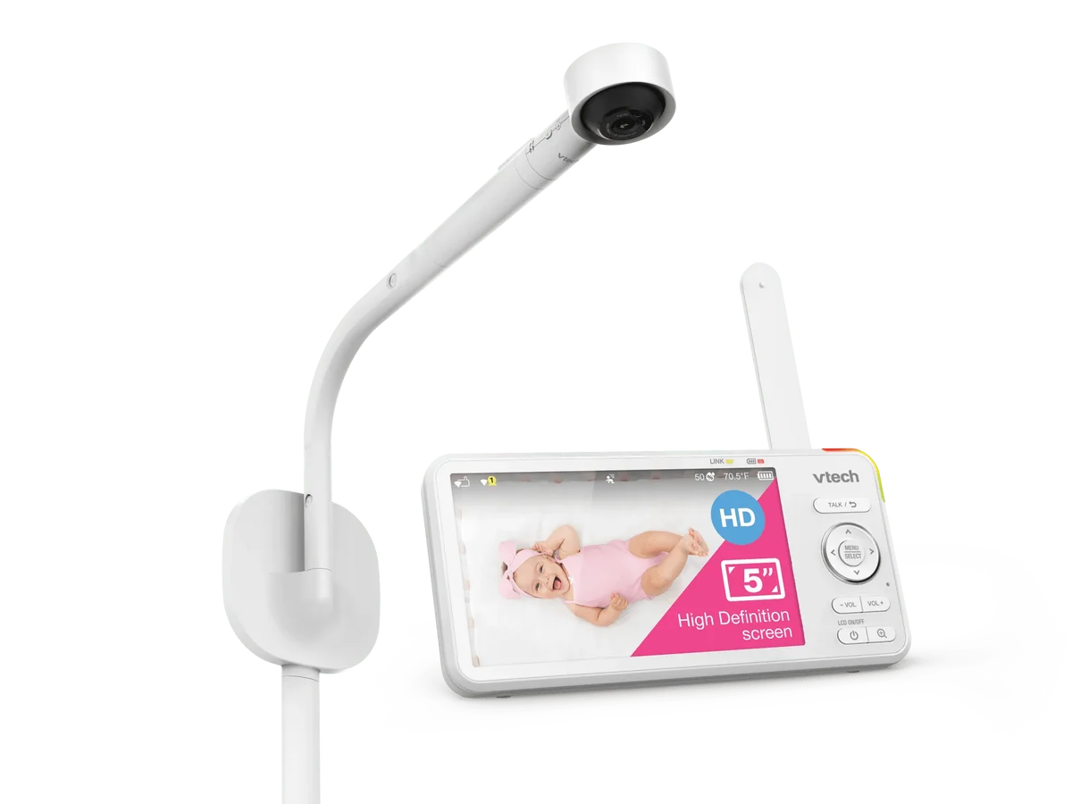 Vtech 1080p WiFi Smart Nursery Video Baby Monitor with 5-Inch HD Display and Night Light