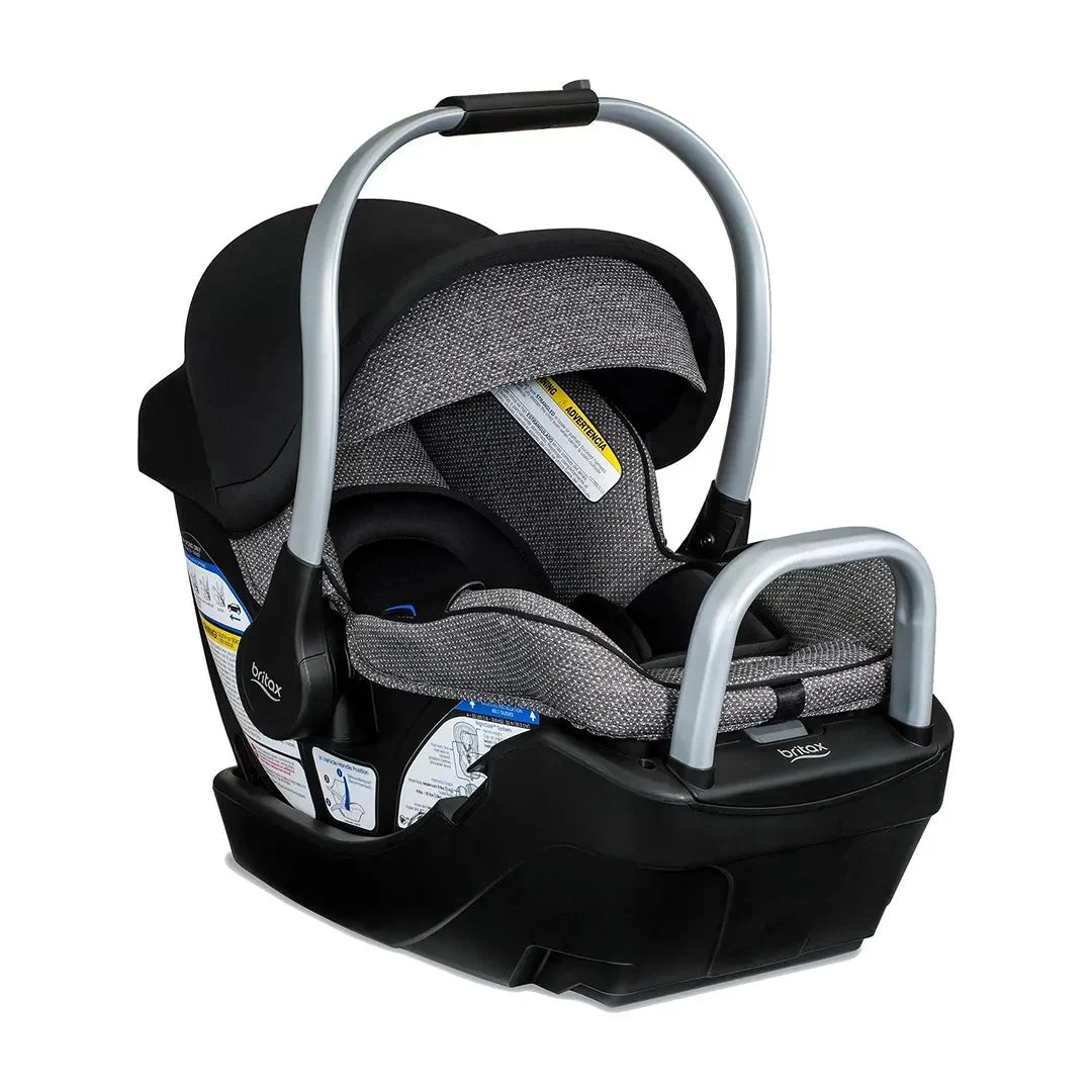 Britax Willow SC Infant Car Seat with Alpine Base - Pindot Onyx