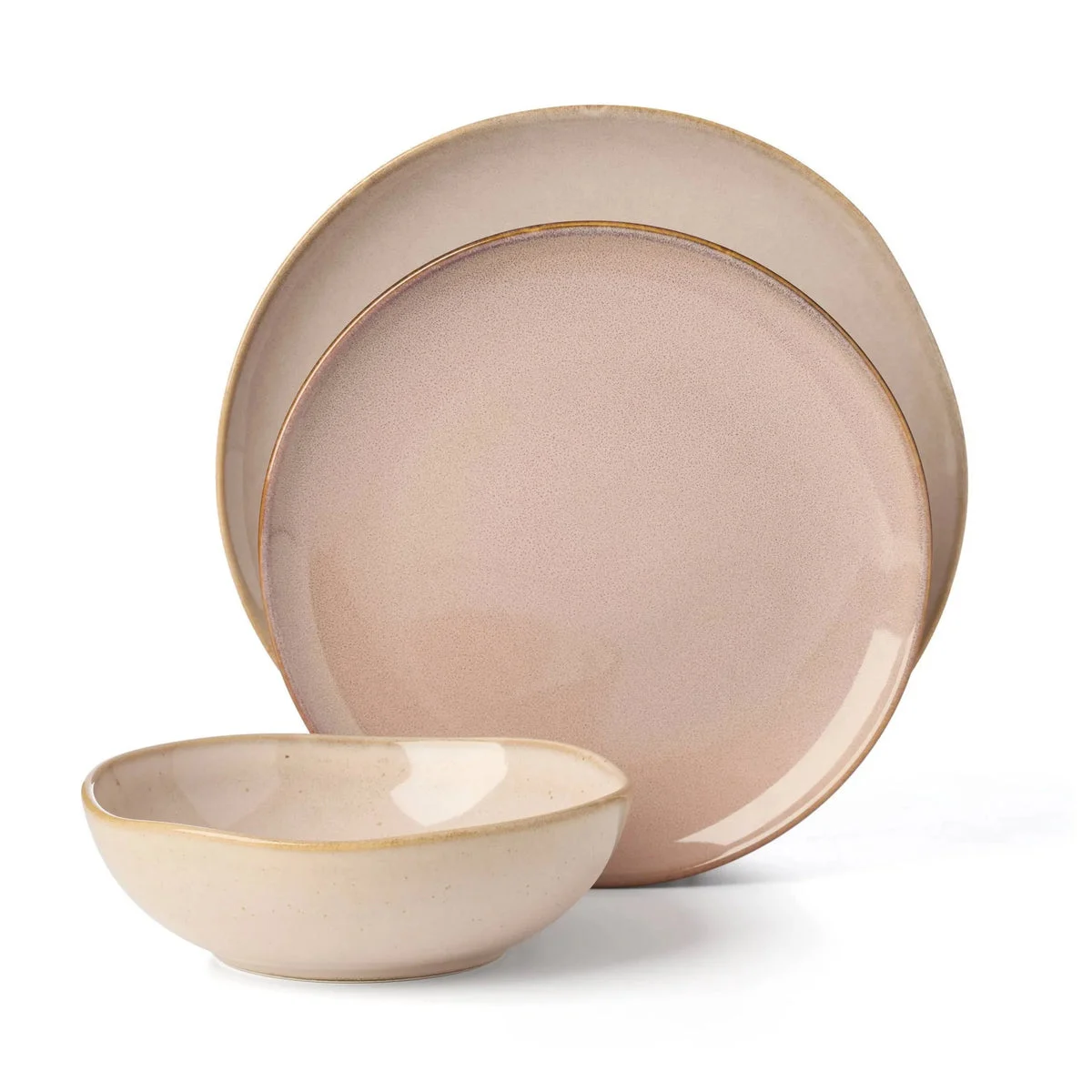 Oneida 12pc Dinnerware Set Organic Shade- Natural Clay (See Description)