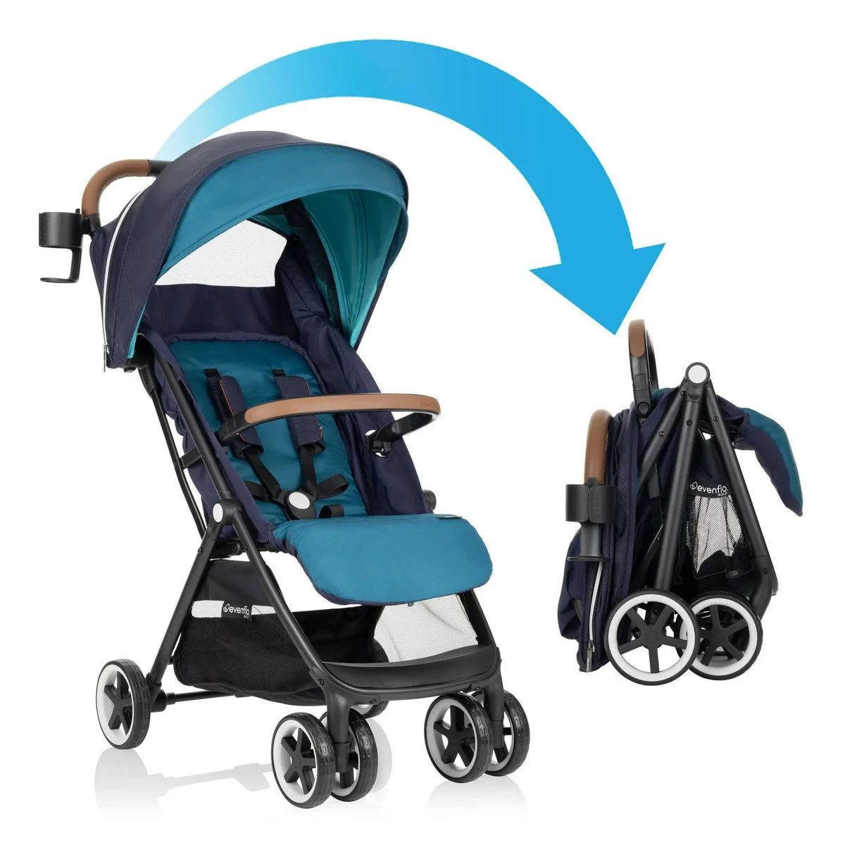 Evenflo Gold Otto Self Folding Stroller - Saphire (See description)