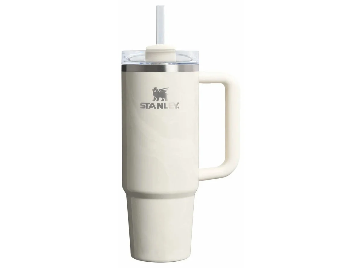 Stanley 30 oz Stainless Steel H2.0 Flowstate Quencher Tumbler - Calcite Calacatta