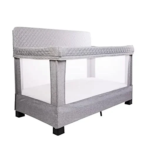 Baby Delight Full Size Mesh Crib - Grey