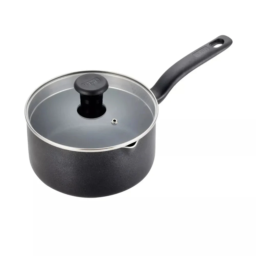 T-Fal Simply Cook 3qt Nonstick Sauce Pan with Lid - Black
