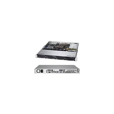 Supermicro SuperChassis 813MFTQC-350CB - Rack-mountable - Black - 1U - 4 x Bay (CSE813MFTQC350CB)