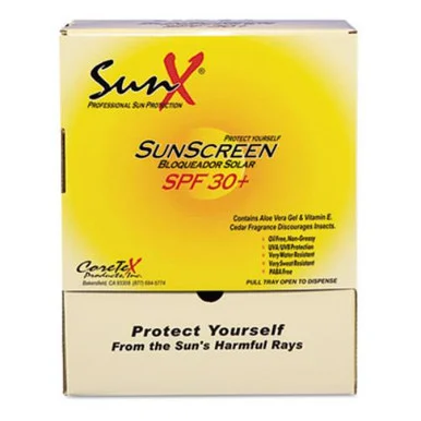 Coretex CT91664 Spf30 Sunscreen, Single Dose Pouch, 100/box
