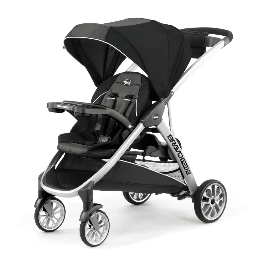 Chicco BravoFor2 Standing/Sitting Double Stroller - Iron (see description)