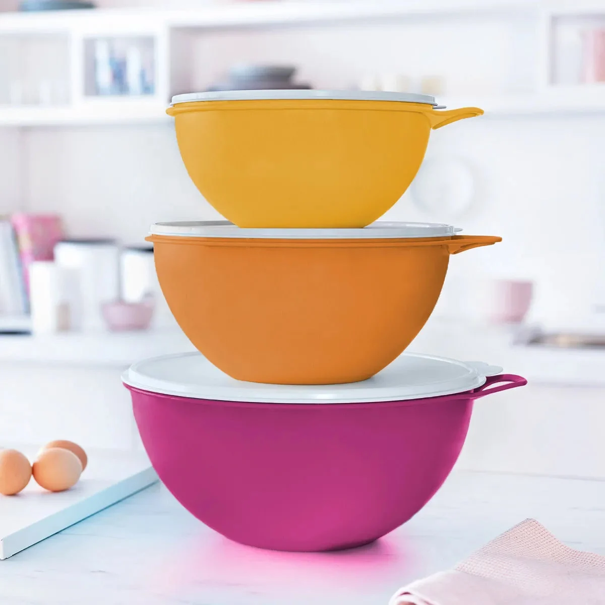 Tupperware 6PC Food Storage Set - Orange