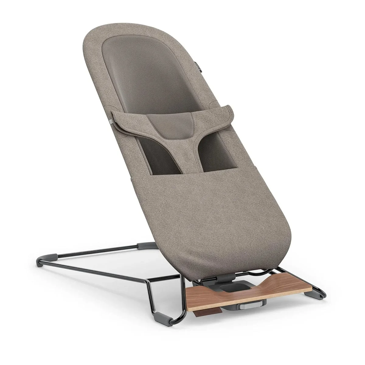 Uppababy Mira 2-in-1 Bouncer and Seat -Taupe Melange/Black Chrome/Walnut Wood